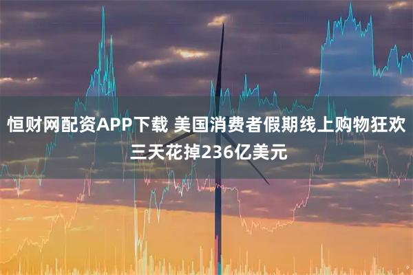 恒财网配资APP下载 美国消费者假期线上购物狂欢 三天花掉236亿美元
