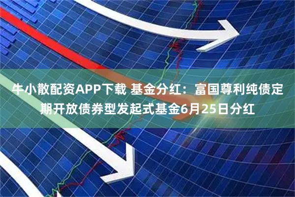 牛小散配资APP下载 基金分红：富国尊利纯债定期开放债券型发起式基金6月25日分红